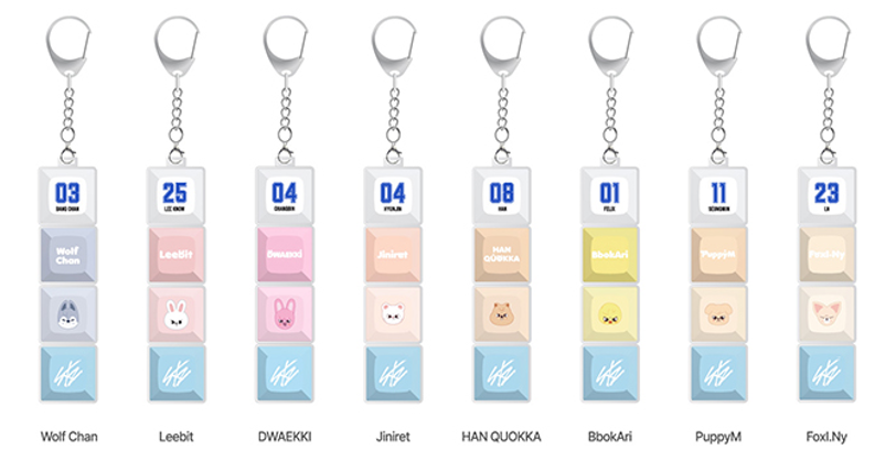 STRAY KIDS - KARMA POP UP STORE OFFICIAL MD SKZOO KEYCAP KEYRING