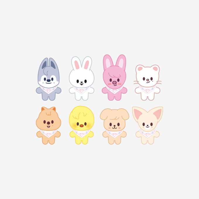 STRAY KIDS - SKZ 5'CLOCK 5TH FAN MEETING OFFICIAL MD SKZOO PLUSH 10CM VER.