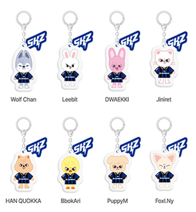 STRAY KIDS - KARMA POP UP STORE OFFICIAL MD SKZOO YINYANG KEYRING