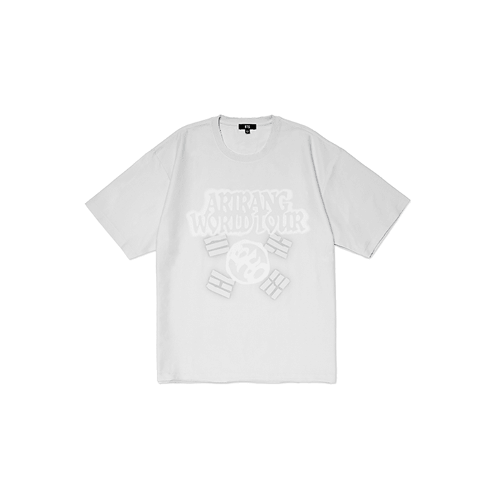 BTS ARIRANG WORLD TOUR S/S Tシャツ（グレー, M) Pre-Order] BTS - ARIRANG WORLD TOUR OFFICIAL MD S/S TOUR T-SHIRT