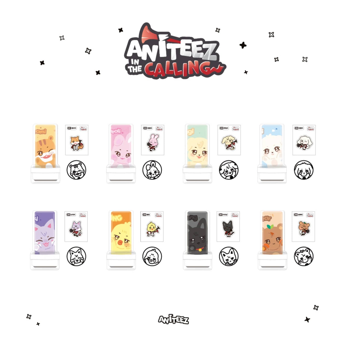 ATEEZ - ANITEEZ IN THE CALLING POP UP OFFICIAL MD STAMP