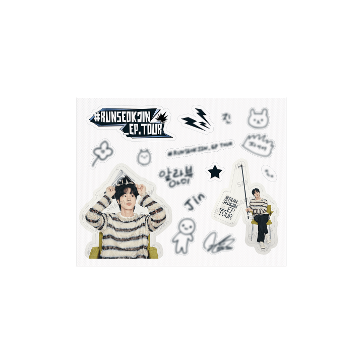 BTS JIN - RUNSEOKJIN OFFICIAL MD STICKER