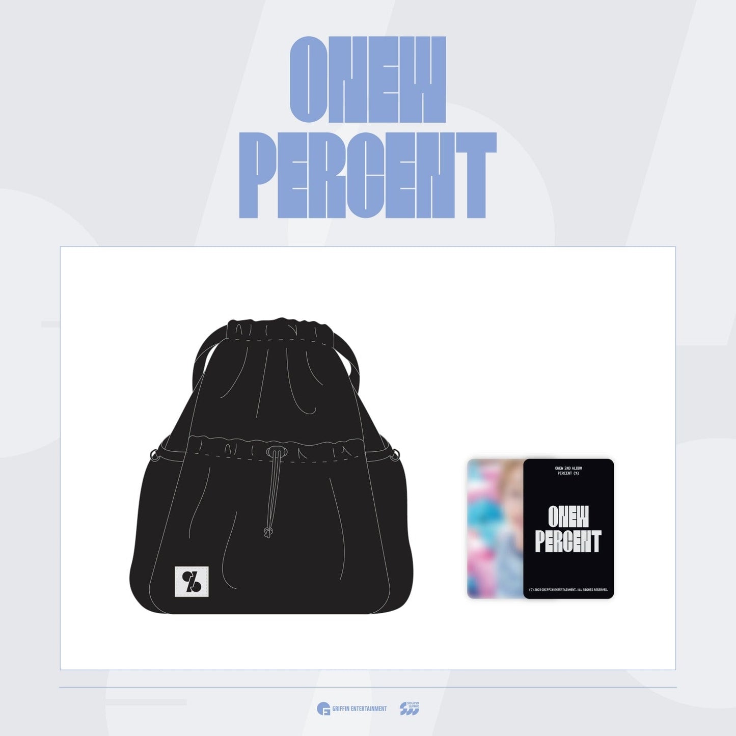ONEW - PERCENT POP UP STORE OFFICIAL MD STRING BACKPACK