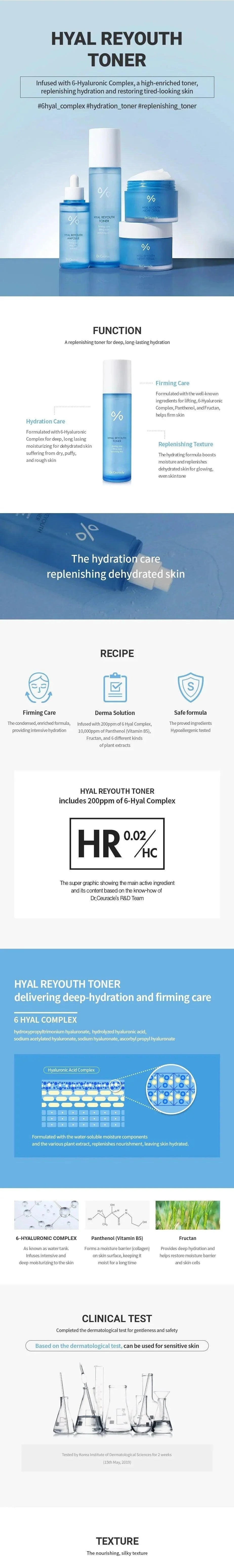 Dr.Ceuracle HYAL REYOUTH TONER