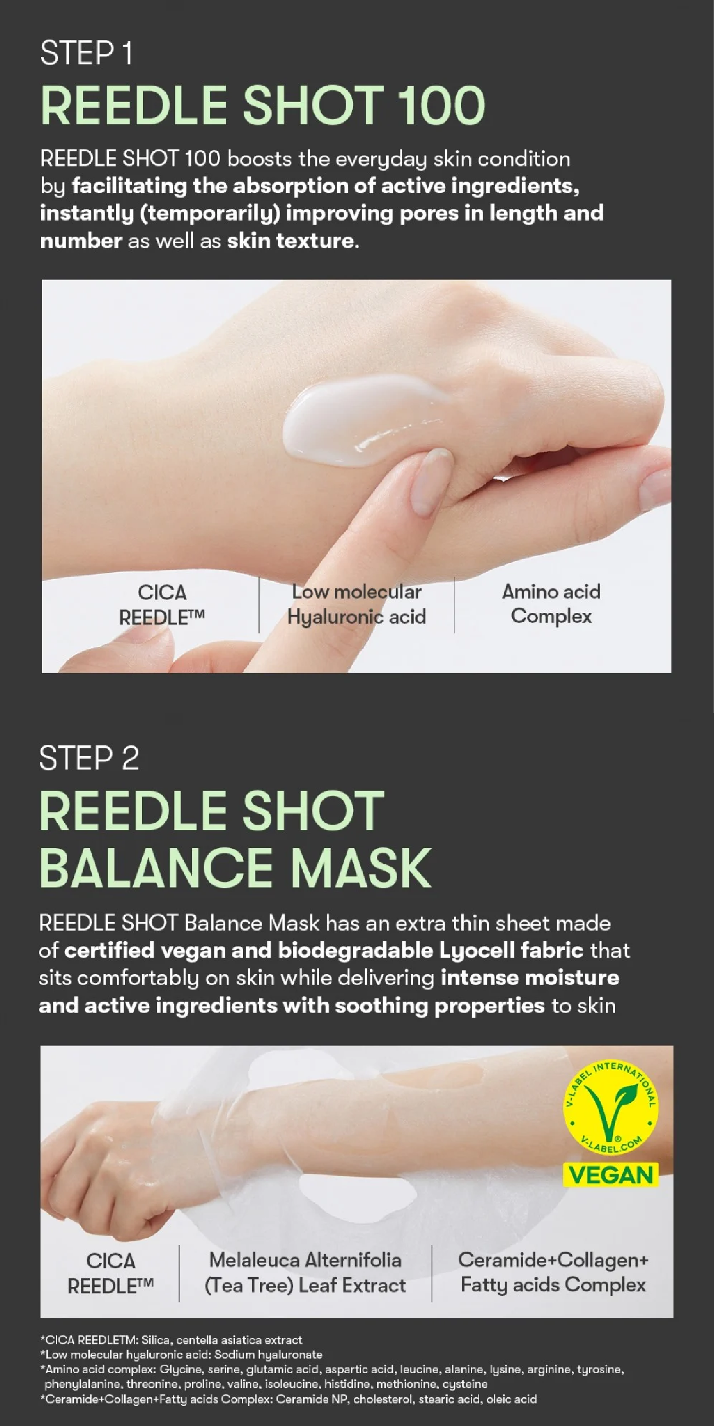 VT COSMETICS Reedle Shot 100 2-Step Mask