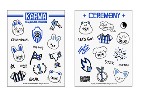 STRAY KIDS - KARMA POP UP STORE OFFICIAL MD TATTOO STICKER