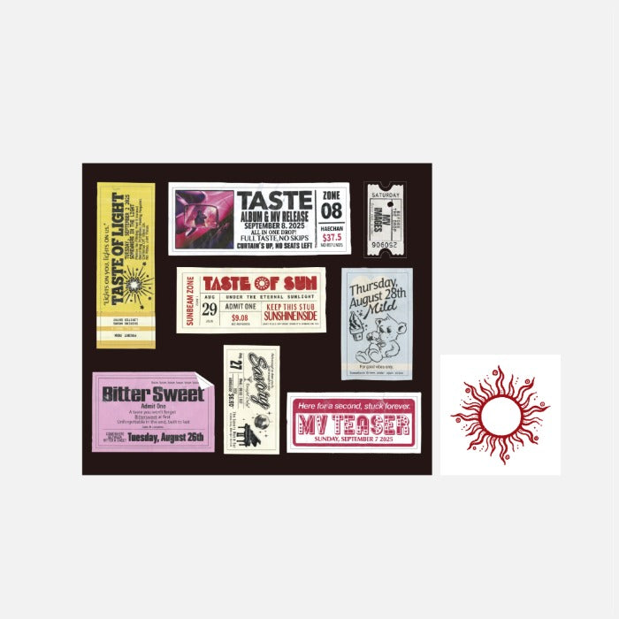 NCT HAECHAN - TASTE 1ST ALBUM OFFICIAL MD TATTOO+STICKER SET