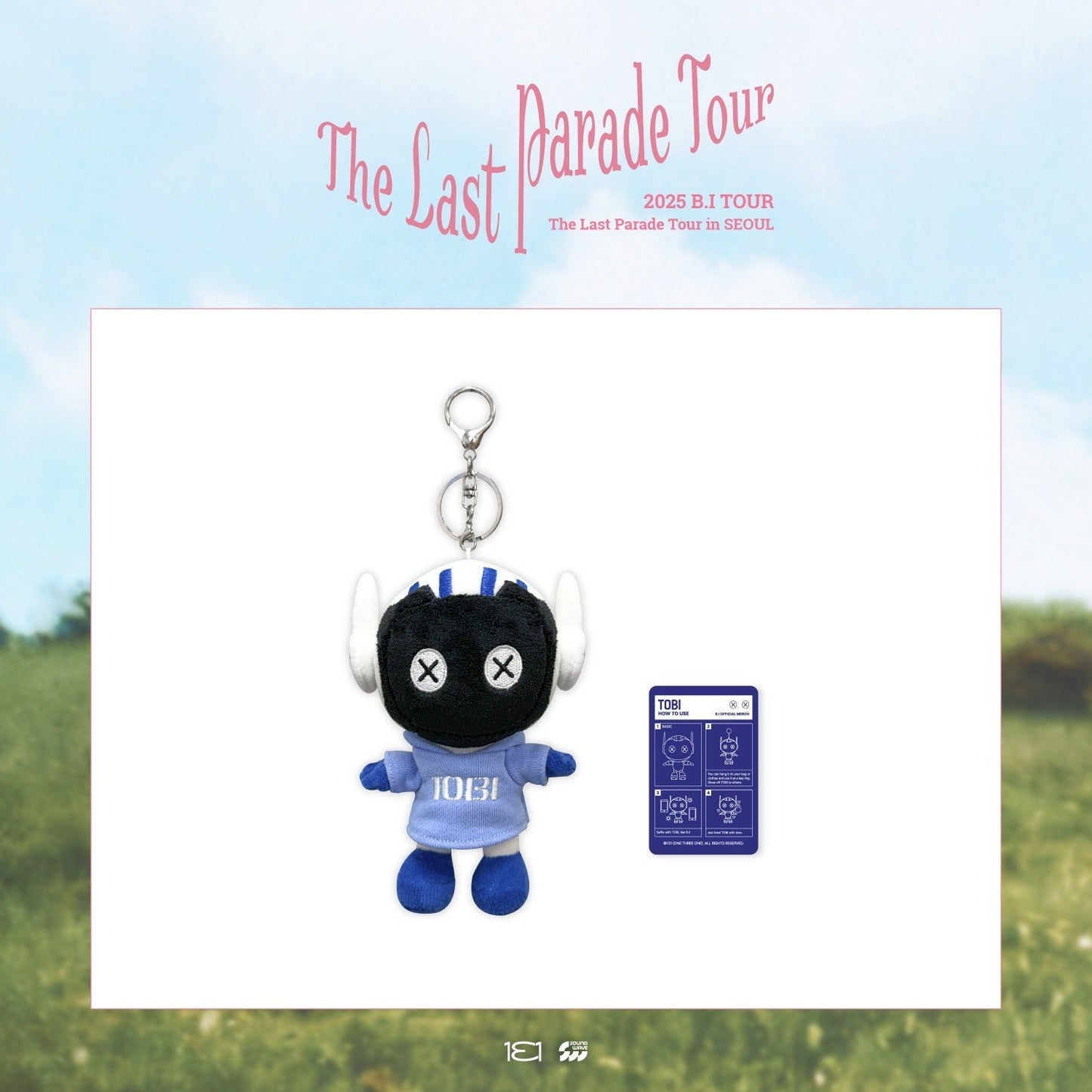 B.I - THE LAST PARADE TOUR IN SEOUL OFFICIAL MD TOBI PLUSH EYRING