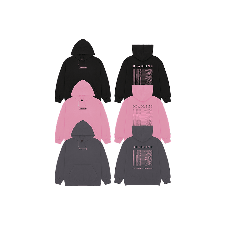 BLACKPINK - DEADLINE WORLD TOUR IN SEOUL OFFICIAL MD TOUR HOODIE