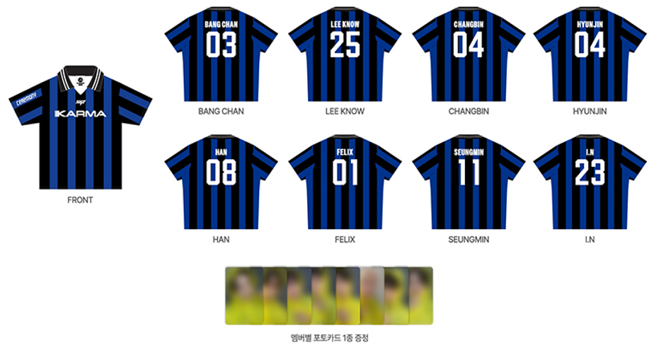 STRAY KIDS - KARMA POP UP STORE OFFICIAL MD UNIFORM T-SHIRT