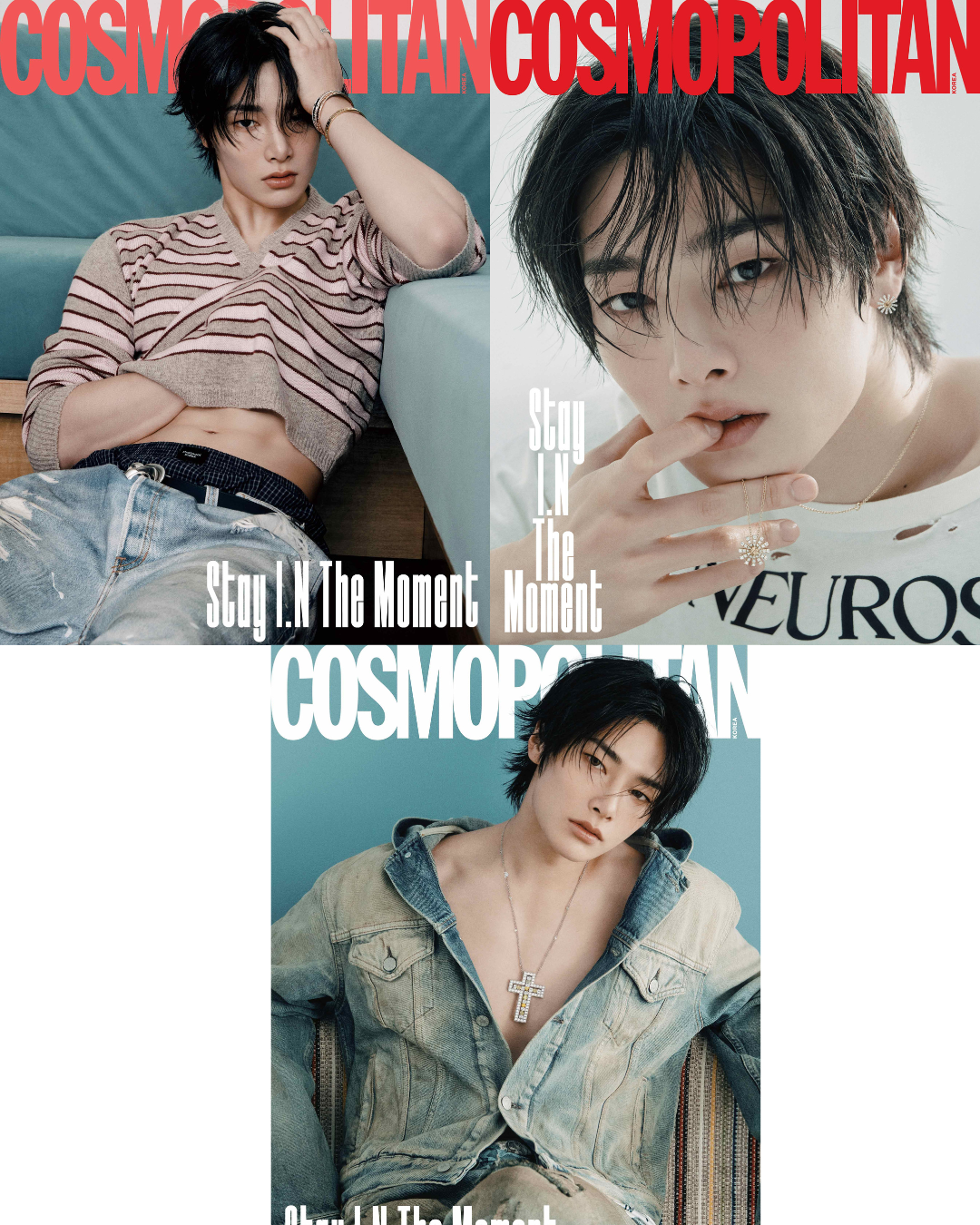 STRAY KIDS I.N - COSMOPOLITAN MAGAZINE 2025 DECEMBER ISSUE