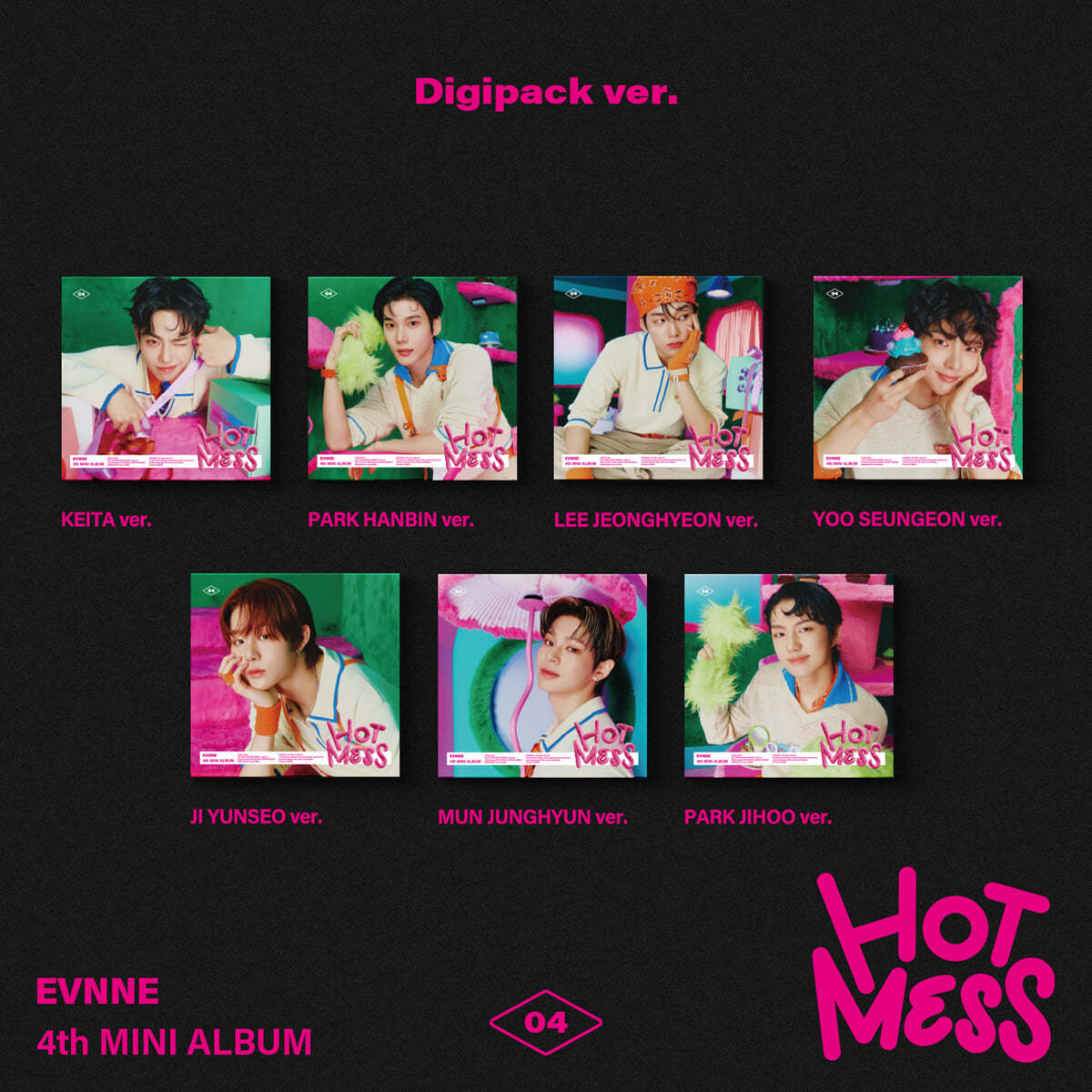 EVNNE - HOT MESS 4TH MINI ALBUM DIGIPACK VER