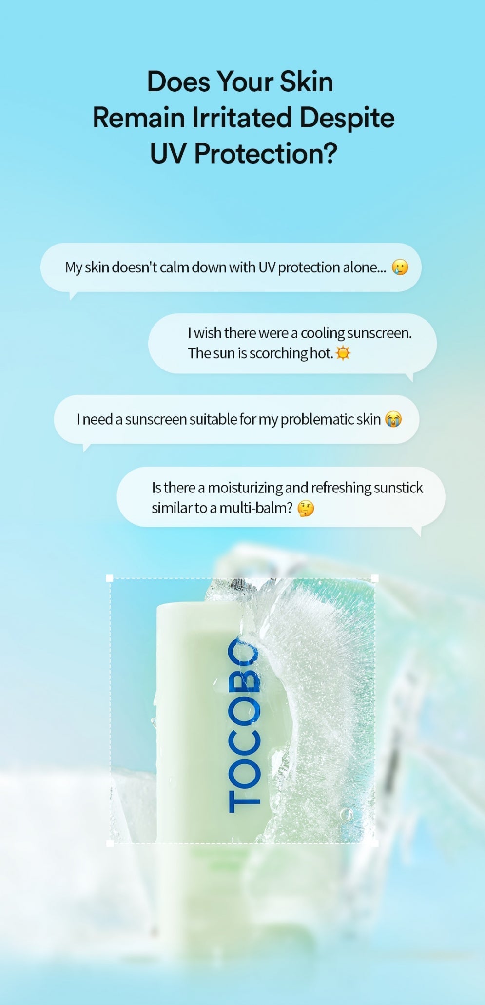 TOCOBO Cica Cooling Sun Stick SPF50+ PA++++