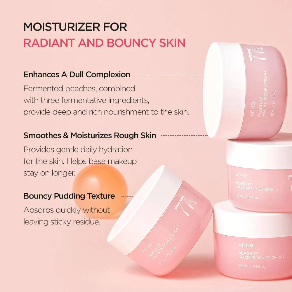 Anua Peach 77% Niacin Enriched Cream