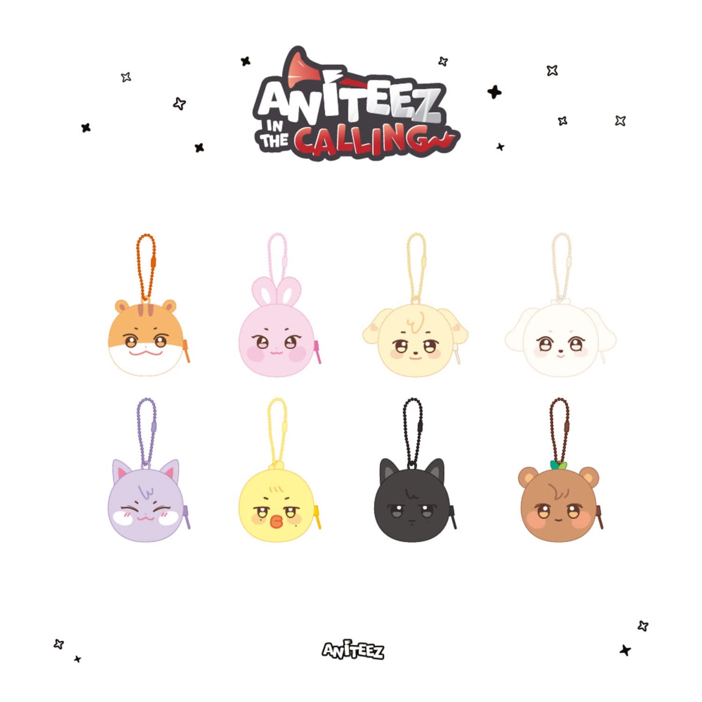 ATEEZ - ANITEEZ IN THE CALLING POP UP OFFICIAL MD BACKPACK POUCH KEYRING
