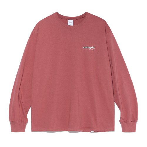 Mahagrid ORIGIN LOGO LS TEE DEEP PINK