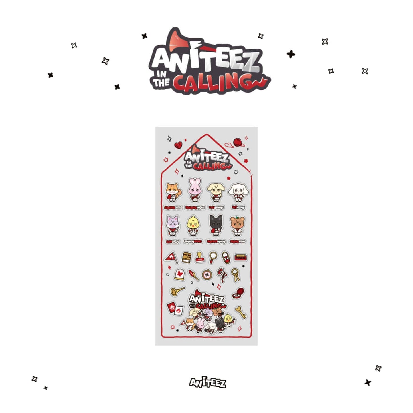 ATEEZ - ANITEEZ IN THE CALLING POP UP OFFICIAL MD EPOXY STICKER