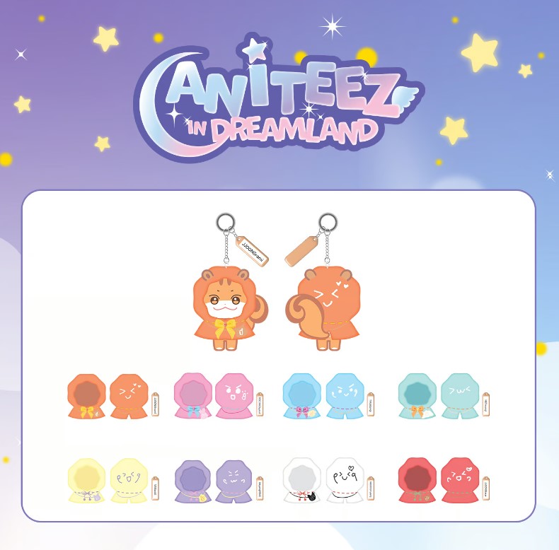 ATEEZ - ANITEEZ IN THE DREAMLAND OFFICIAL MD KEYRING OUTFIT (WISH CLOAK)