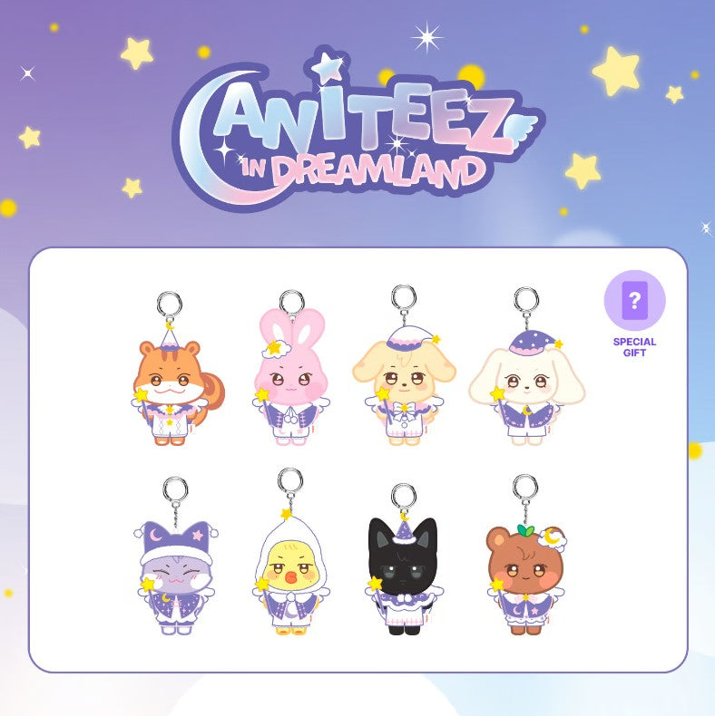 ATEEZ - ANITEEZ IN THE DREAMLAND OFFICIAL MD PLUSH KEYRING (GUARDIAN ANGEL)