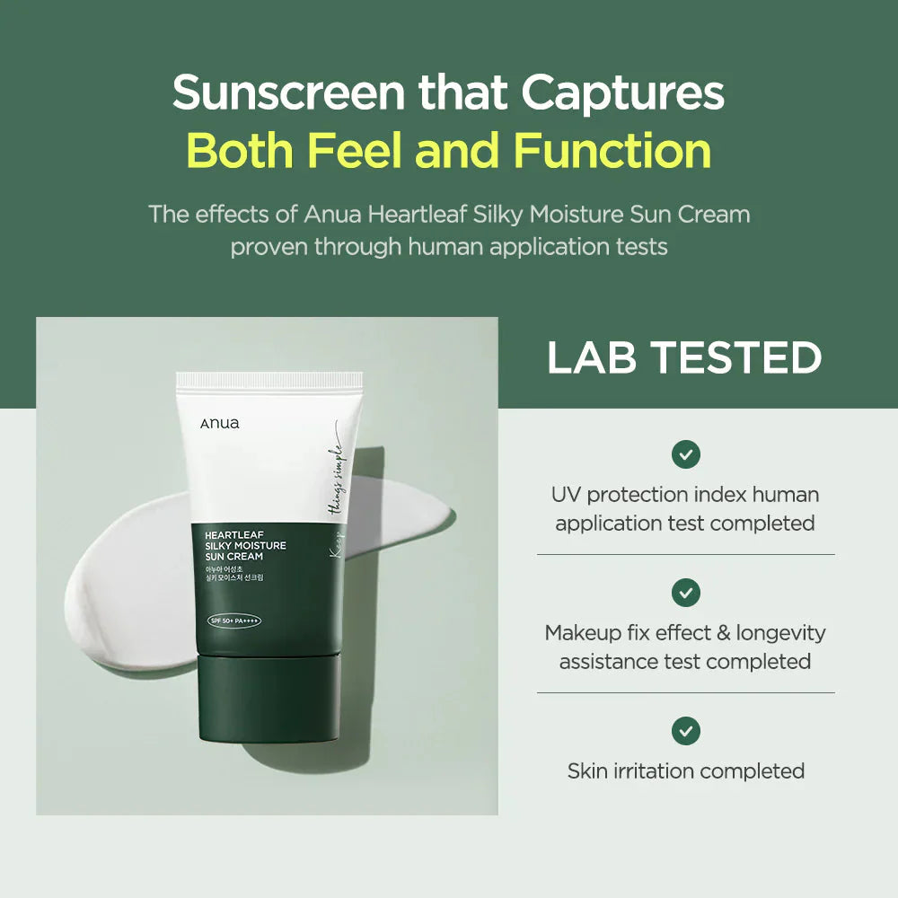 Anua Heartleaf Silky Moisture Sun Cream