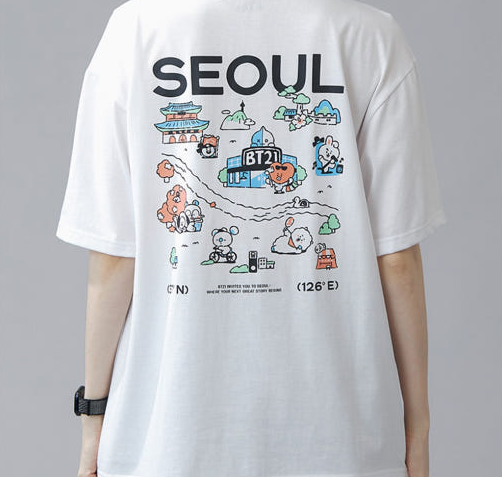 BT21 - SEOUL EDITION SHORTSLEEVE T-SHIRT VER1 WHITE