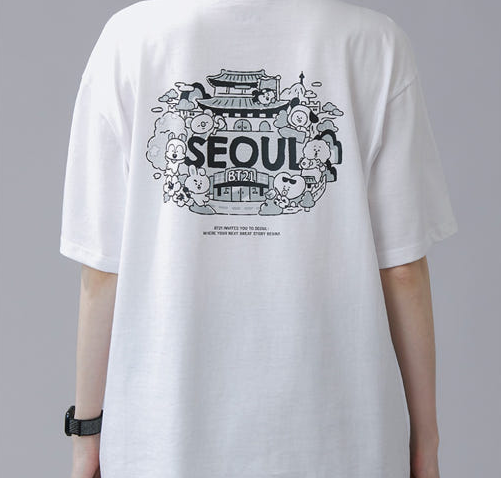 BT21 - SEOUL EDITION SHORTSLEEVE T-SHIRT VER2 WHITE