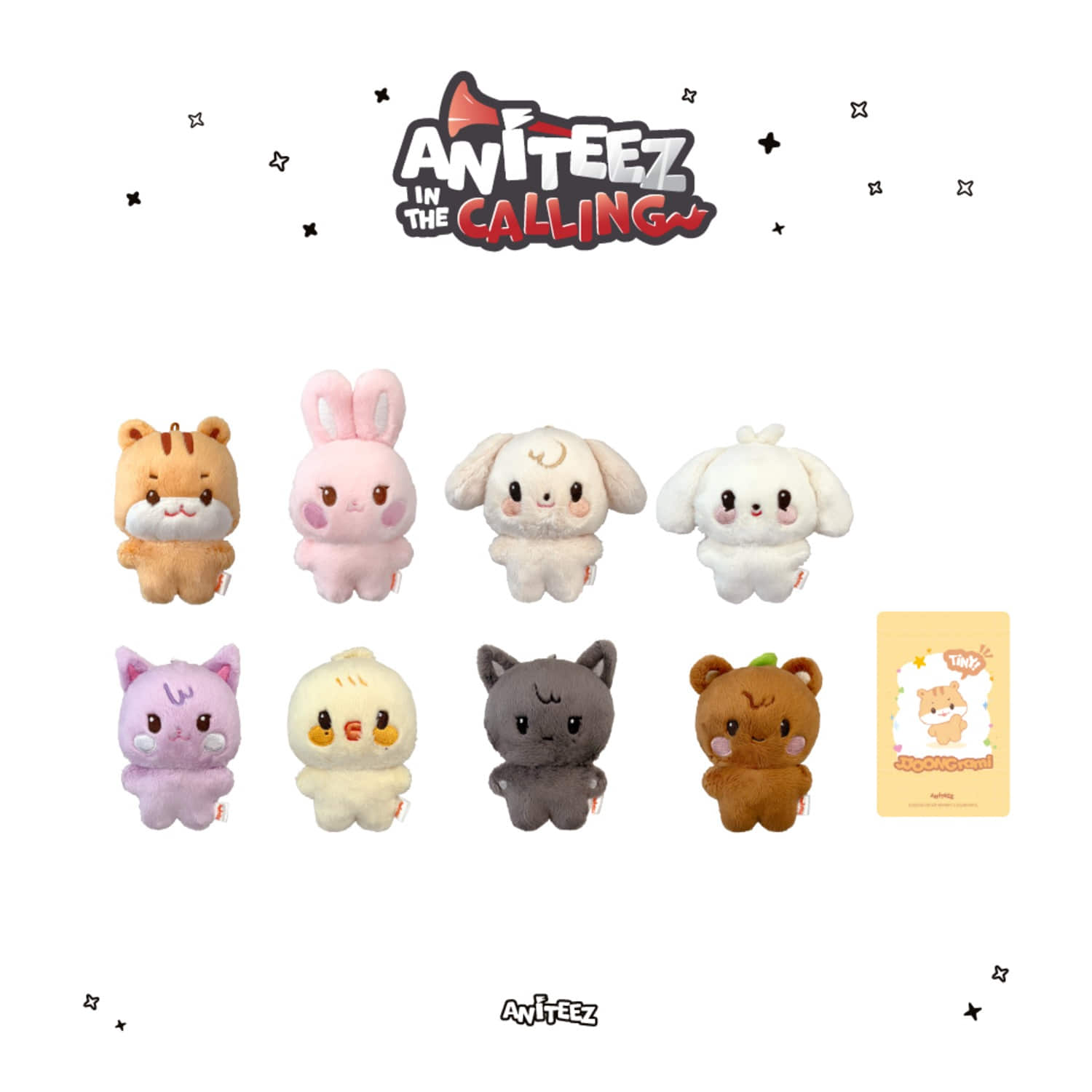 ATEEZ ANITEEZ チュドンイ doll ぬいぐるみ ATEEZ - ANITEEZ IN THE CALLING POP UP OFFICIAL MD TINY ANITEEZ