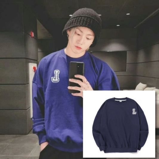 BTS JUNGKOOK PICK LAMODECHIEF SIMBOL L SWEATSHIRT (NAVY)