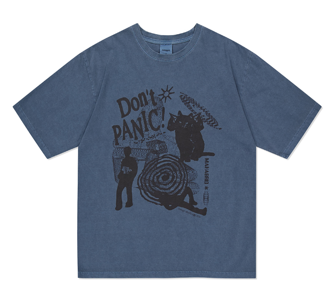 Mahagrid 2023 SUMMER COLLECTION DON'T PANIC PIGMENT TEE