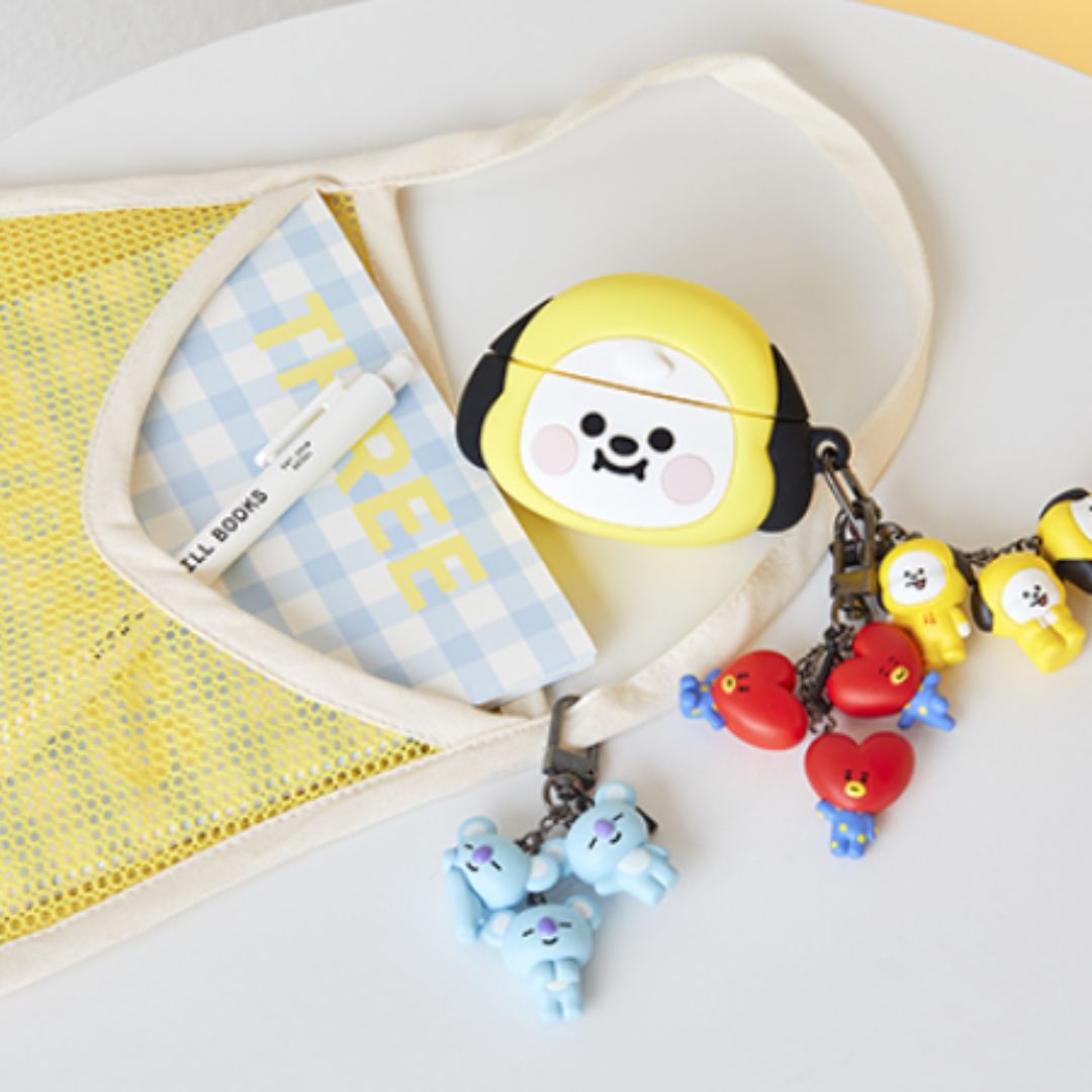 BT21 Triple Figure Keyring