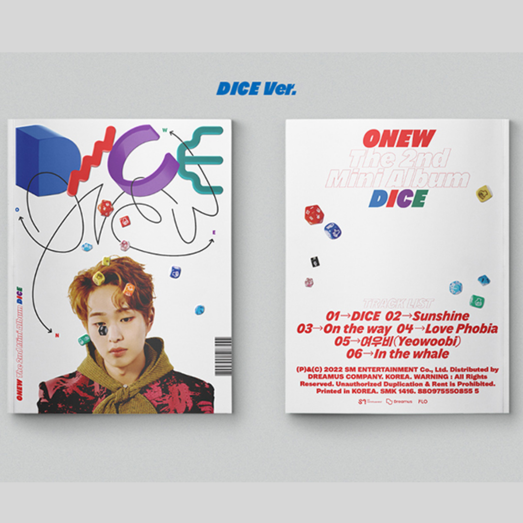 ONEW - 2ND MINI ALBUM DICE (PHOTO BOOK VER.)