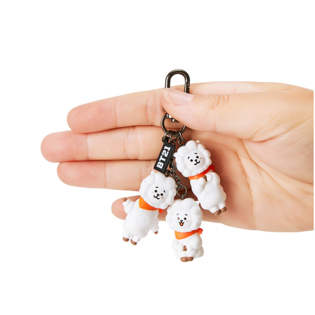 BT21 Triple Figure Keyring