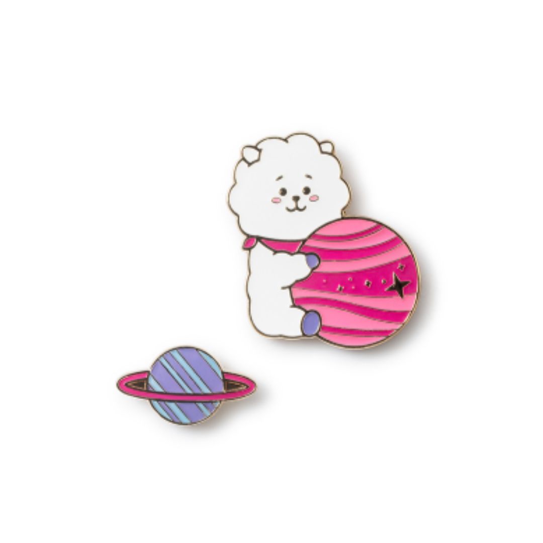 BT21 SPACE WAPPEN METAL BADGE