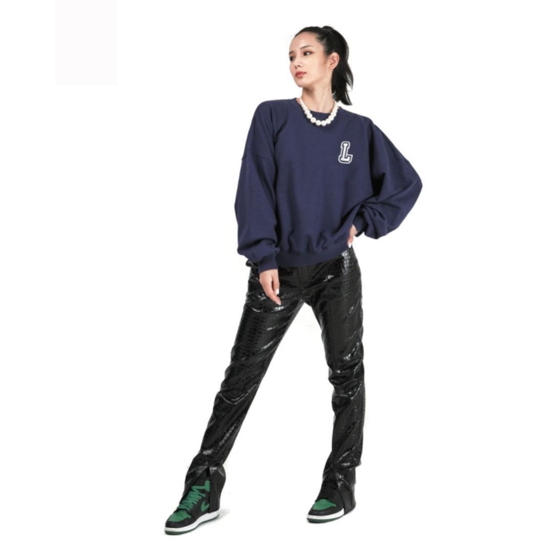 BTS JUNGKOOK PICK LAMODECHIEF SIMBOL L SWEATSHIRT (NAVY)