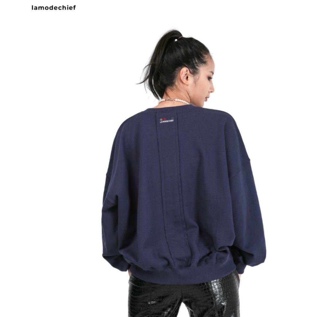 BTS JUNGKOOK PICK LAMODECHIEF SIMBOL L SWEATSHIRT (NAVY)