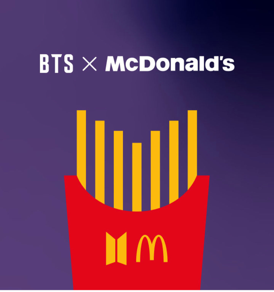 BTS X McD Logo HOODIE (Black)