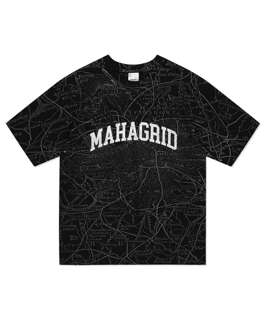 Mahagrid 2023 SUMMER COLLECTION MAP ALL OVER PRINT TEE
