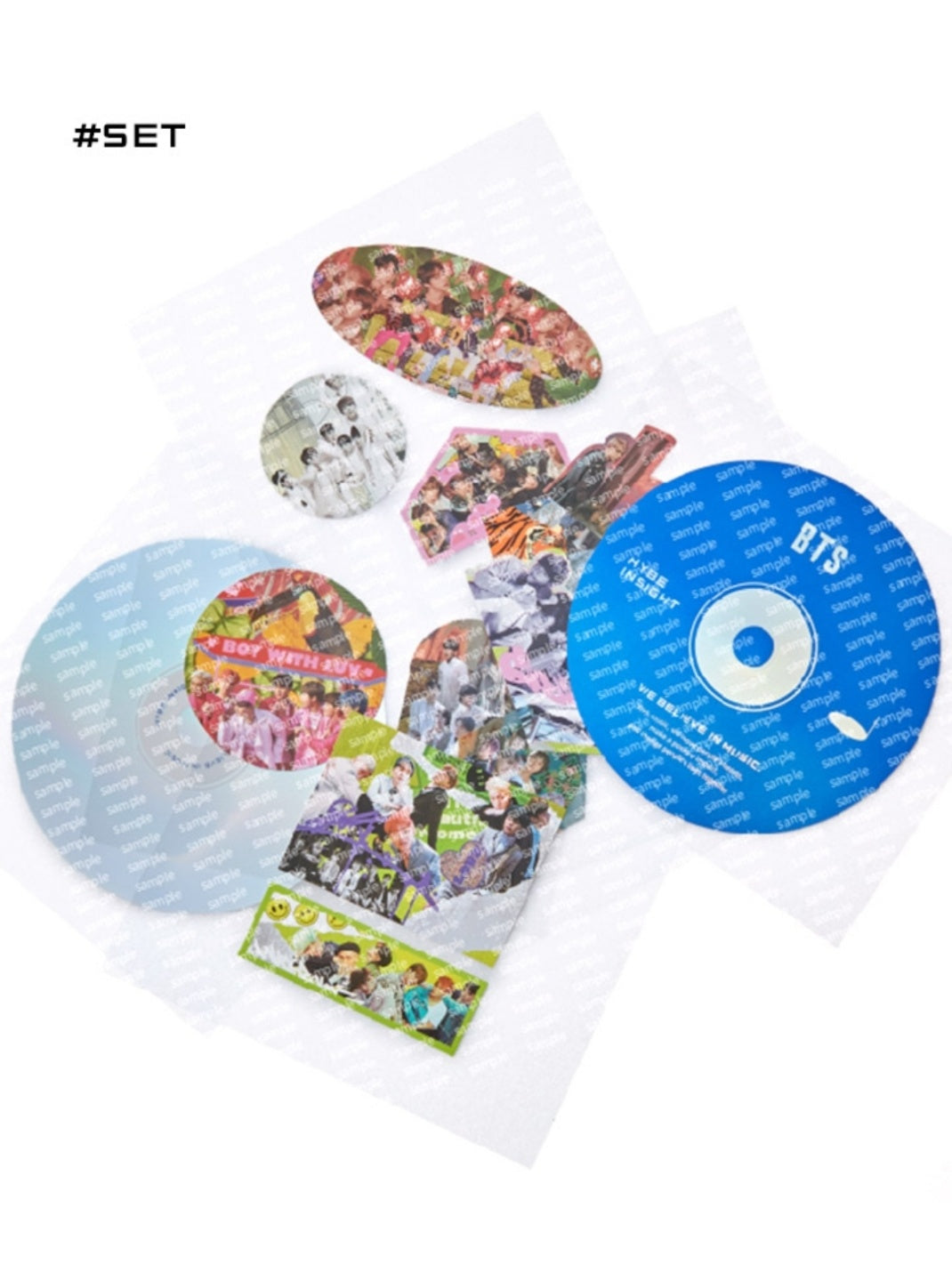 BTS Collage Sticker Set - HYBE INSIGHT