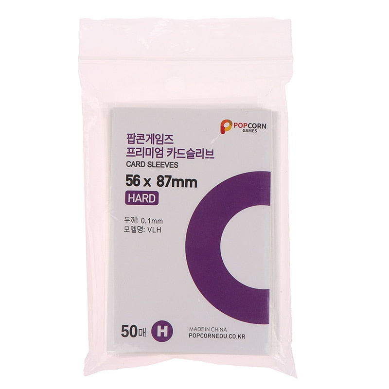 Popcorn Games Photo Card Sleeves (Hard) - 50pcs - Official Partner