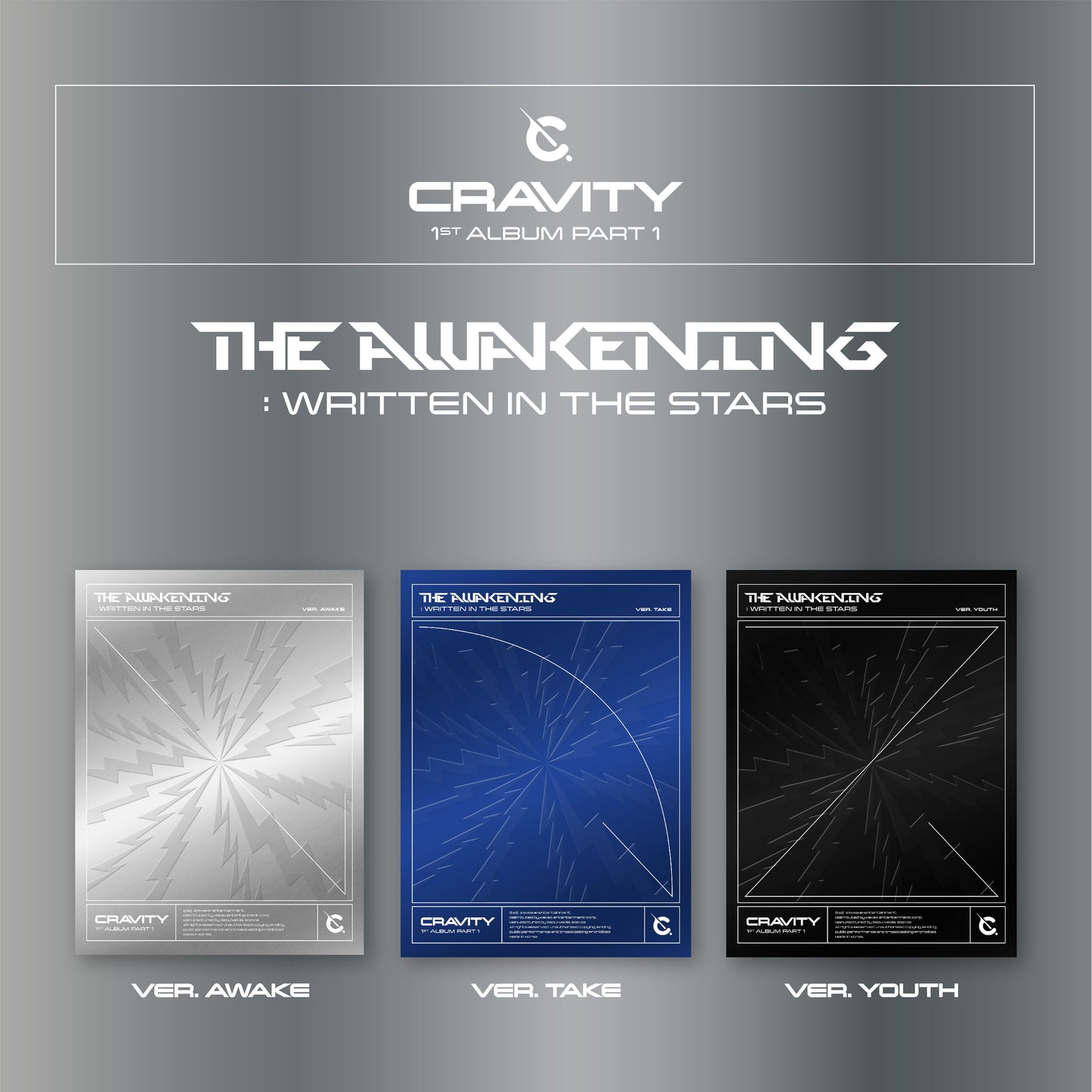 Apple Music ALL(AWAKE+TAKE+YOUTH) CRAVITY - 1ST FULL ALBUM PART.1 THE AWAKENING WRITTEN IN THE STARS
