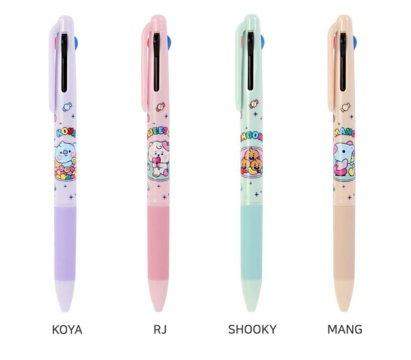 BT21 3 COLOR BALL PEN JELLY CANDY