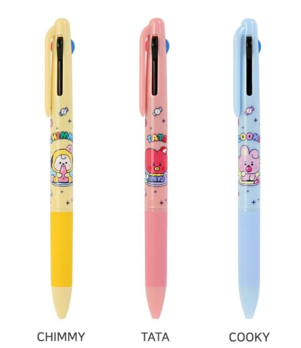 BT21 3 COLOR BALL PEN JELLY CANDY