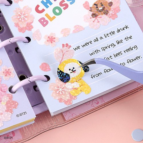 BT21 Hologram Sticker Set (Cherry Blossom)