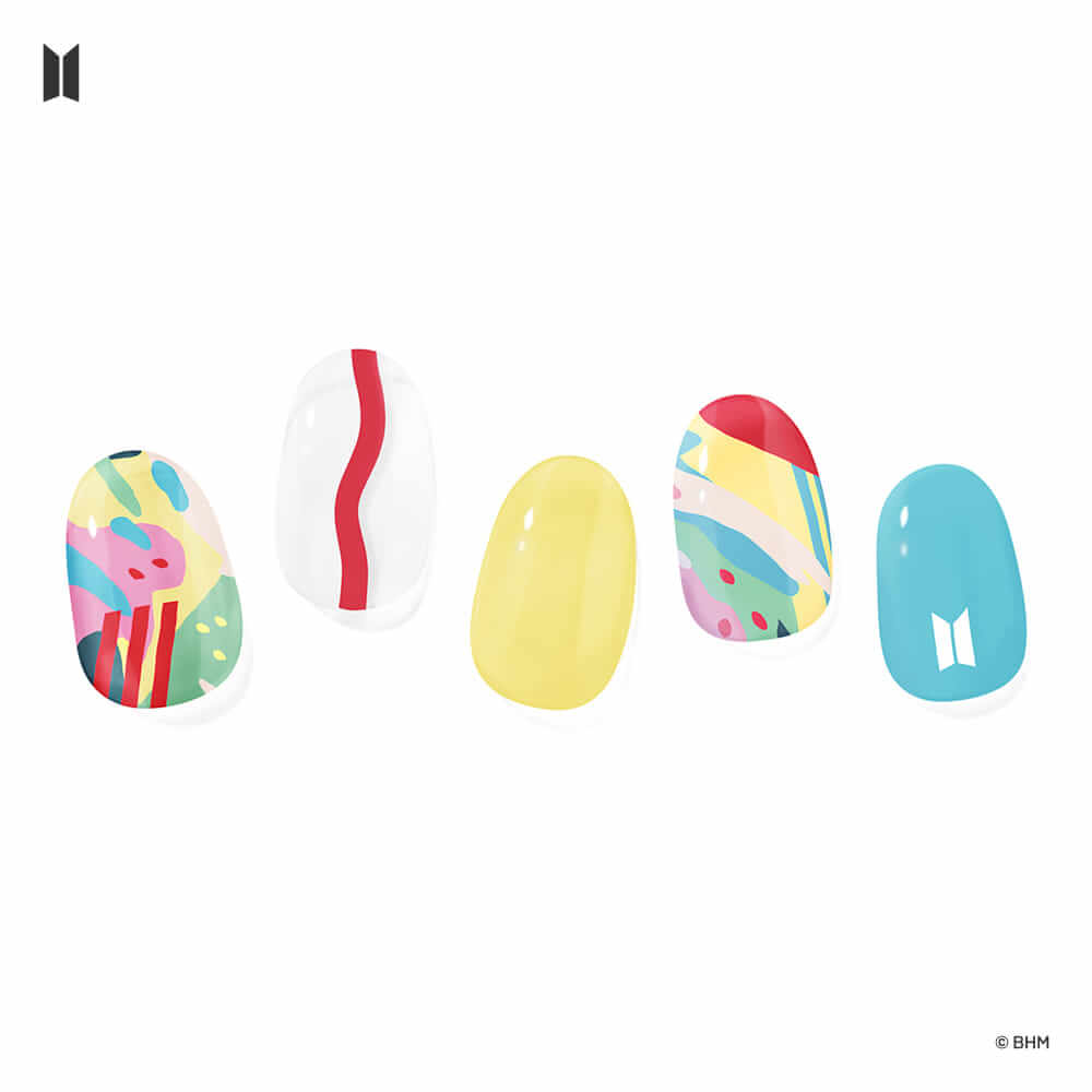 BTS x Gelato Factory Jellymix Nail Pattern Line (RETRO Edition)