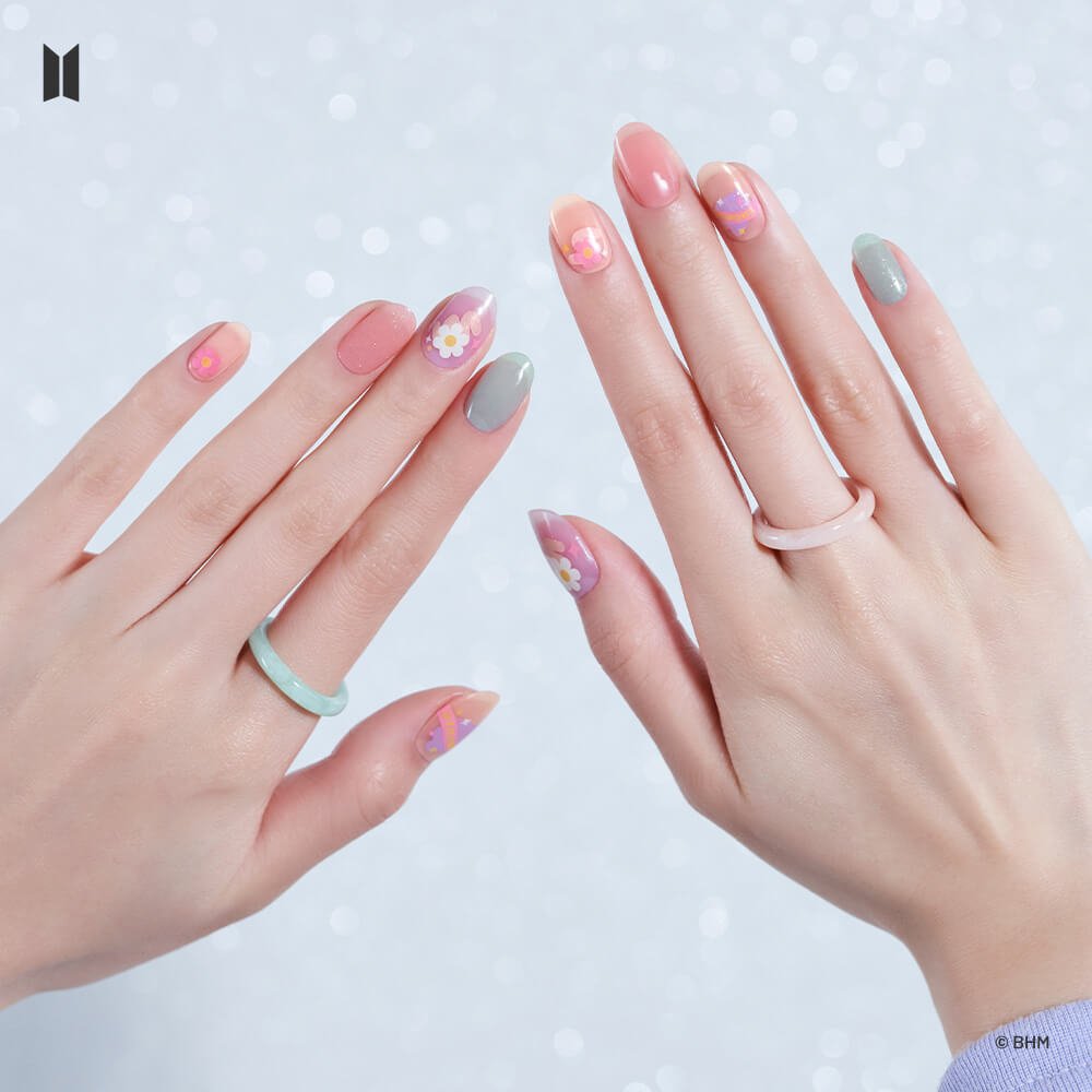 BTS x Gelato Factory Jellymix Nail Sweet Flower (RETRO Edition)