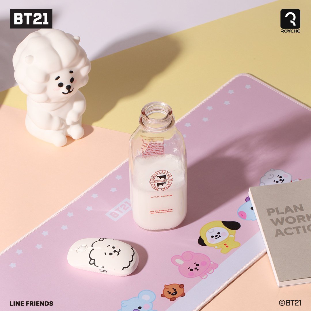 BT21 X ROYCHE BABY LONG MOUSE PADS