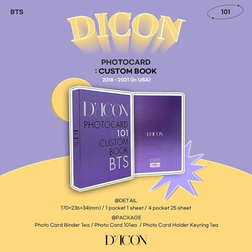 DICON BTS PHOTOCARD CUSTOM BOOK
