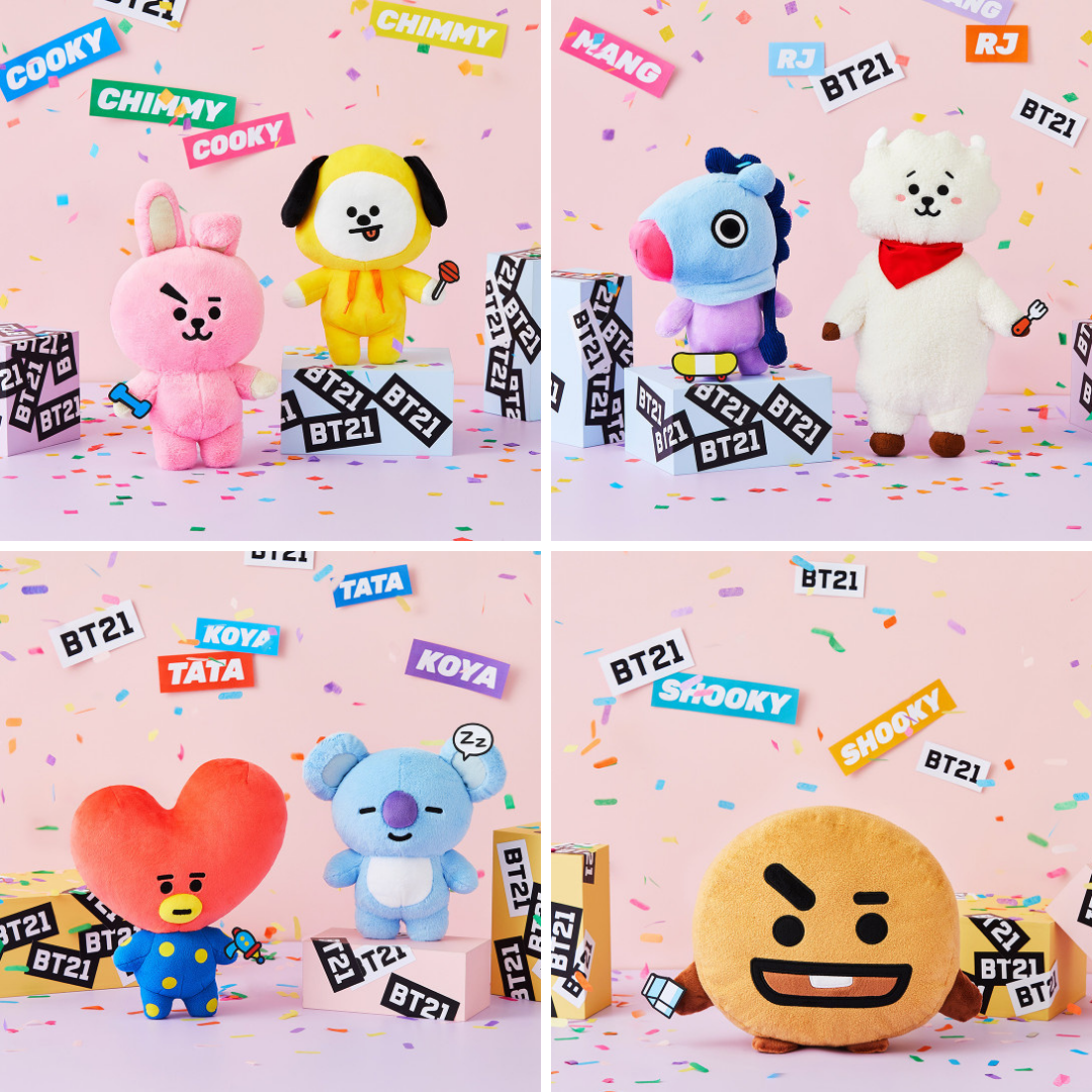 BT21 TATA STANDING DOLL (MEDIUM)