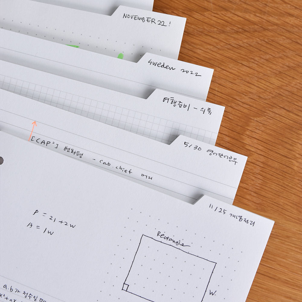 A5 FREESTYLE INDEX PAD