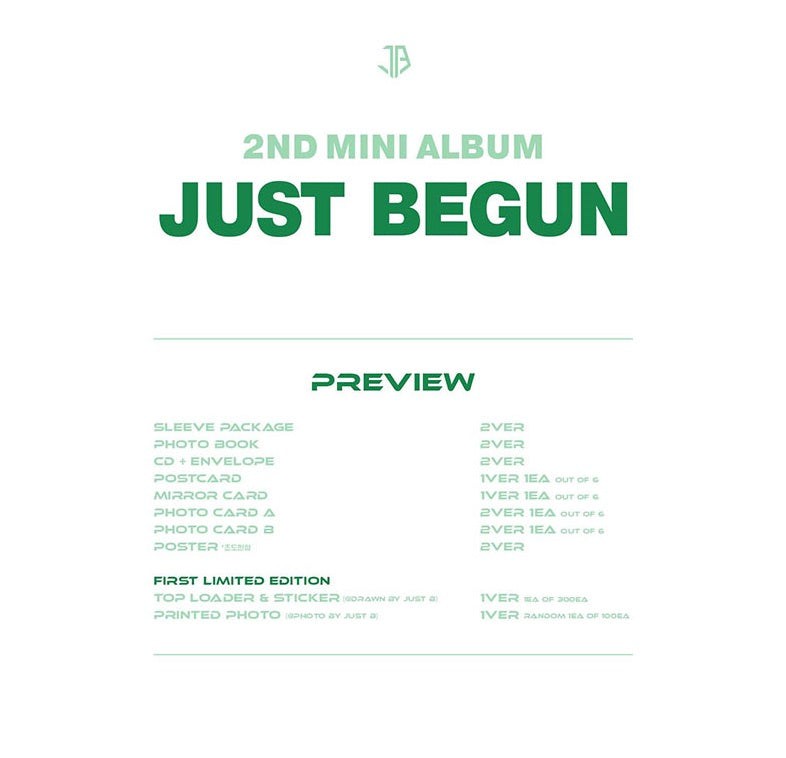 JUST B - 2ND MINI ALBUM JUST BEGUN